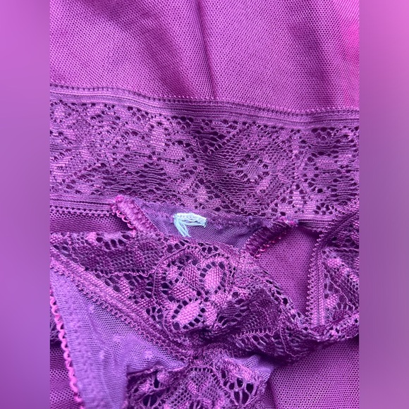 Victoria’s Secret Burgundy Babydoll with matching panties - Picture 3 of 6